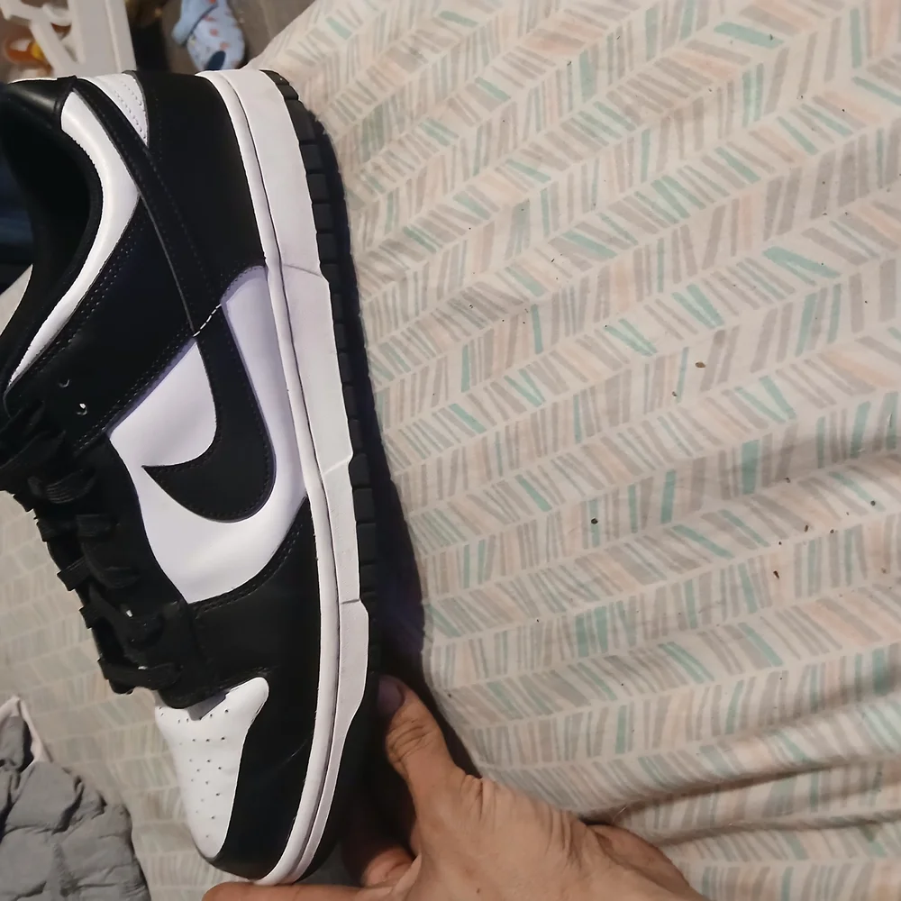 Nike Panda Dunk Lows Men's Black and White Sneakers Size 13M - Picture 13 of 14